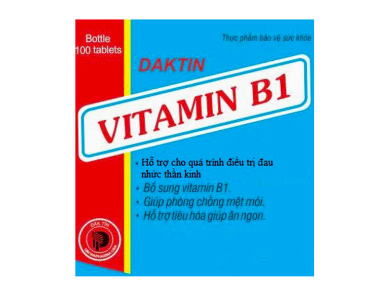 Hình ảnhViên nén Vitamin B1: Bổ sung vitamin B1, kích thích ăn ngon
