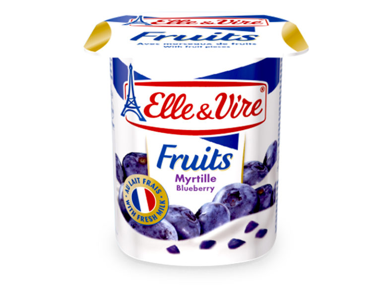 Hình ảnhSữa Chua Trái Cây Việt Quất Elle & Vire Fruit Myrtille Blueberry