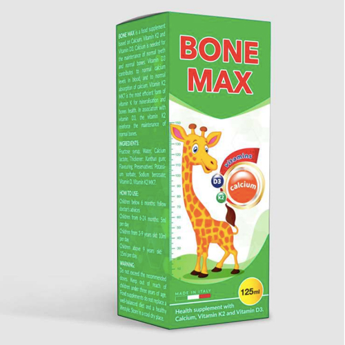 Hình ảnh Siro Bone Max: Bổ sung canxi, vitamin D và K2